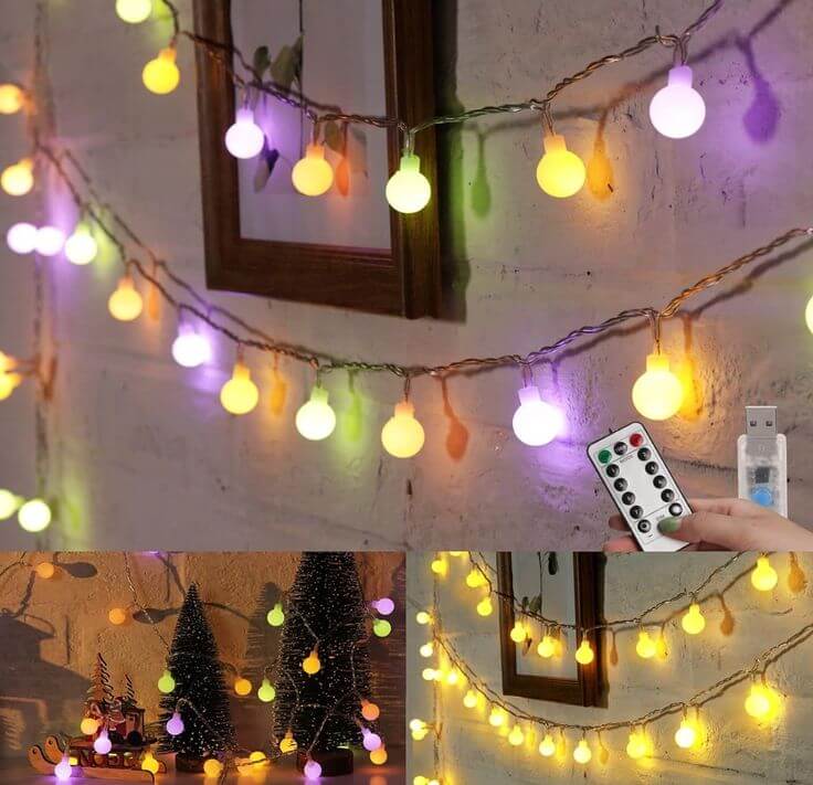 Minetom 33 Feet 100 Led Mini Globe String Lights 
3. Pros and Cons Pros: 
Provides Warm and Inviting Illumination
Easy to Shape and Arrange
Has a Longer Lifespan
Offers Cost-Effective Illumination
Long Length (33 Feet) for Versatile Use
