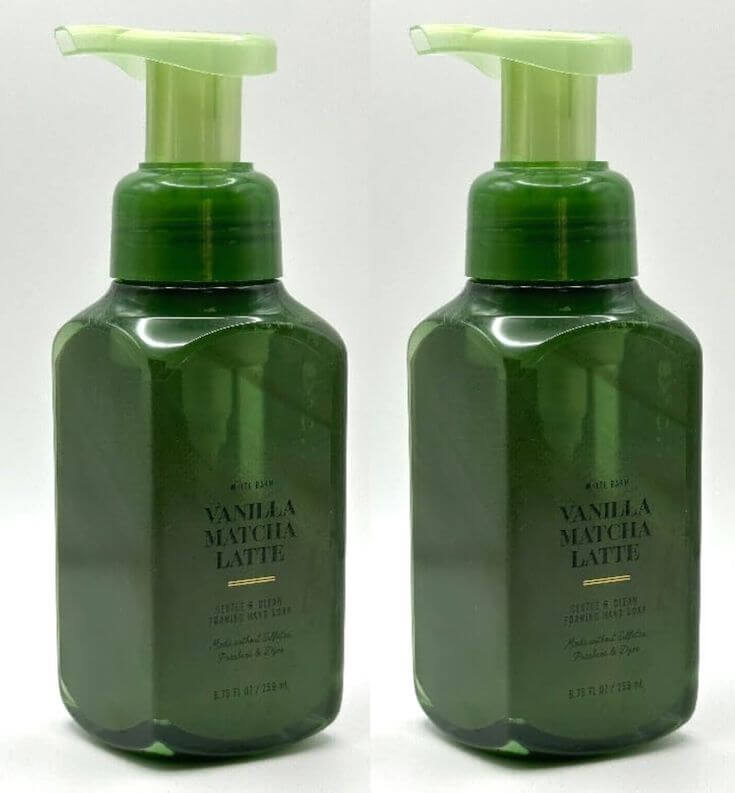 The 5 Best Green Tea Cleansers for Skin, Body, Shampoo, and Hand Wash 5. Bath & Body Works Gentle Foaming Hand Soap Vanilla Matcha Latte Infused with green tea, this foaming hand wash provides gentle and effective cleansing, leaving hands with a unique scent that combines vanilla and matcha latte.