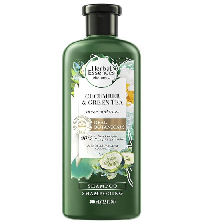 The 5 Best Green Tea Cleansers for Skin, Body, Shampoo, and Hand Wash 4. Herbal Essences bio:renew Cucumber & Green Tea Sheer Moisture Shampoo This shampoo combines the benefits of green tea and cucumber, offering a deep cleanse for hair from root to tip.
