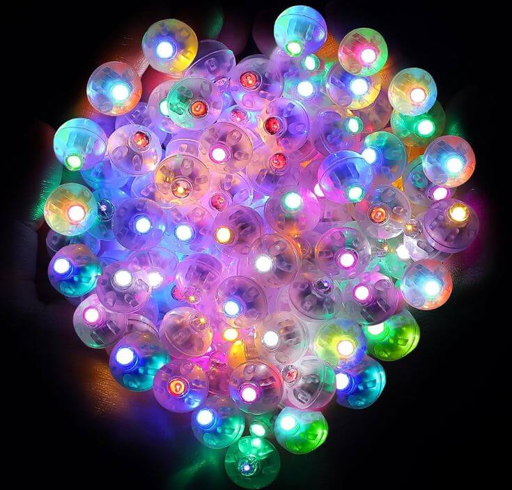 Lighting Up the Night: A Review of Symota Colorful LED Balloon Lights  3. Pros and Cons  Suitable for indoor and outdoor use.
Waterproof
Compact and lightweight
Great for a variety of occasions (Halloween, Christmas, parties, etc.)
No battery needed
symota 100Pcs Led Balloon Lights, Mini Led Lights for Party Decorations 