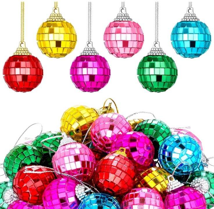 BBTO Mini Disco Ball: A Detailed Review and User Experience 3. Pros and Cons Pros Affordably priced.
Easy to incorporate into various themes such as Christmas, parties, and Halloween.
Small size allows for easy integration into various decor styles.
Robust construction resists wear and tear.
BBTO 24 Pieces Mini Disco Ball with Rope Py Decoration Groovy Decorations Hanging Reflective Car Mirror Ornament Stage Props for Wedding Birthday