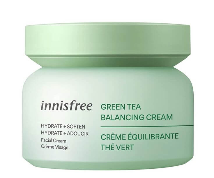 The Best Green Tea Moisture Creams for Oily and Combination Skin
innisfree Green Tea Balancing Cream, enriched with Jeju green tea extract and green tea seed oil, hydrates and improves skin texture.