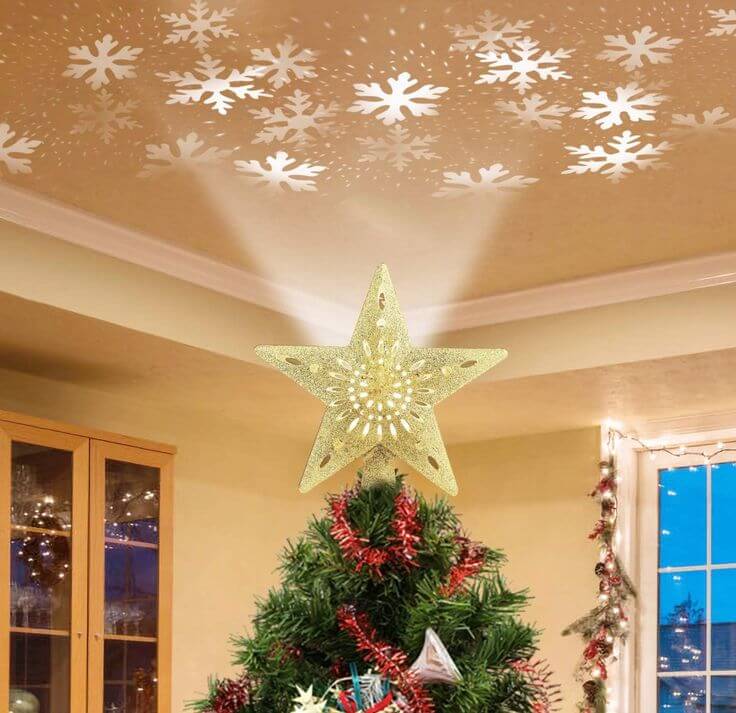 Best 5 Christmas Tree LED Ornaments For Festive Season 4. Christmas Tree Topper Lighted Star Immerse your Christmas tree in a winter holiday ambiance with Sparkling Snowflakes LED Ornaments. These delicate ornaments illuminate with the charm of glistening snowflakes, creating a mesmerizing winter atmosphere.  DG-Direct Christmas Tree Topper Lighted Star 