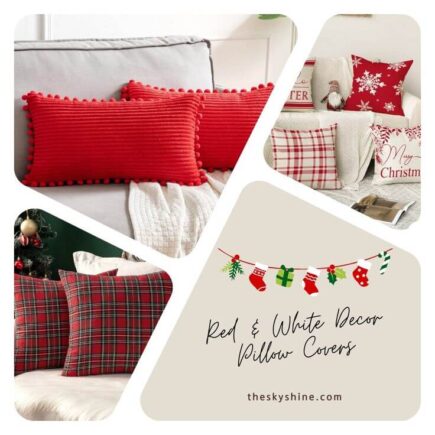 Top 5 Christmas Red & White Decor Pillow Covers to Brighten Your Home