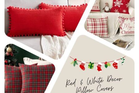 Top 5 Christmas Red & White Decor Pillow Covers to Brighten Your Home