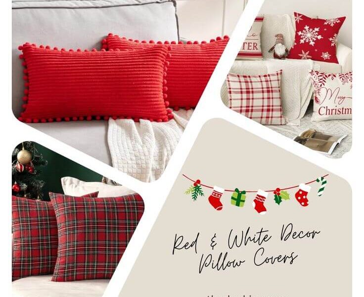 Top 5 Christmas Red & White Decor Pillow Covers to Brighten Your Home