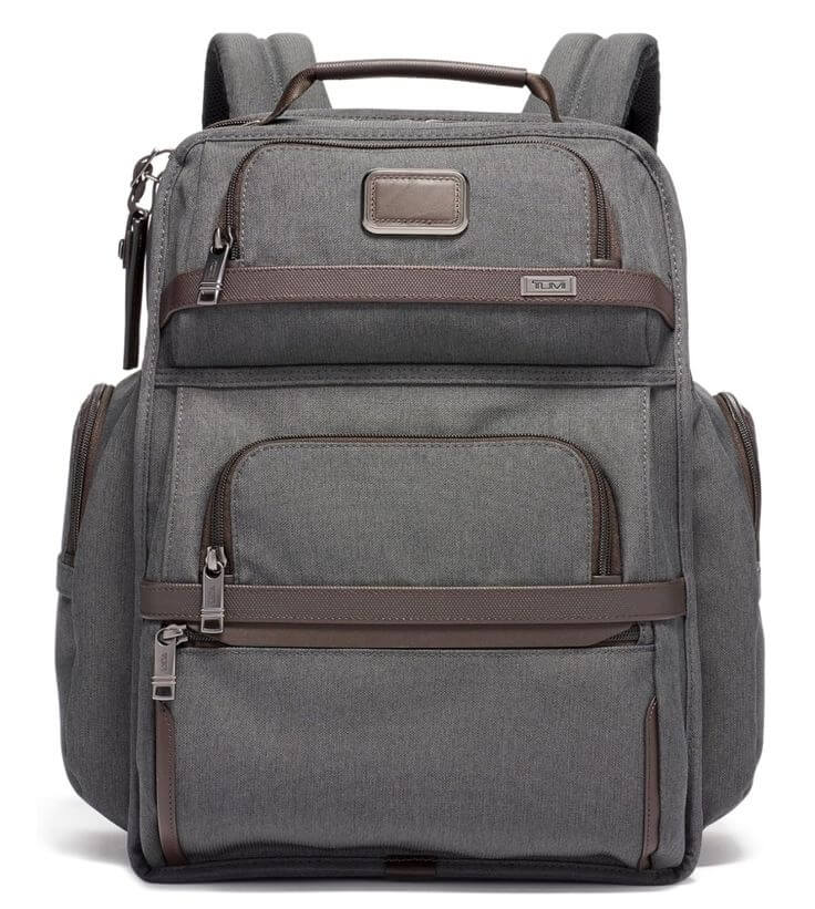 TUMI Alpha 3 Brief Pack 15" Laptop Backpack The TUMI Alpha 3 Brief Pack can neatly organize a 15” laptop, mobile phone charger, documents, etc., and can be used safely for travel and as a daily office bag.