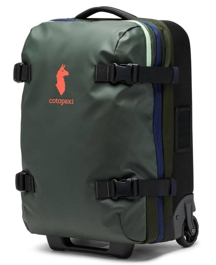 Two-Wheeled Duffel Bags: Your Secret to Effortless Travel
1. Cotopaxi Allpa Roller Bag 38L This Roller Bag 38L is a durable duffel bag, perfect for both short getaways and extended trips.