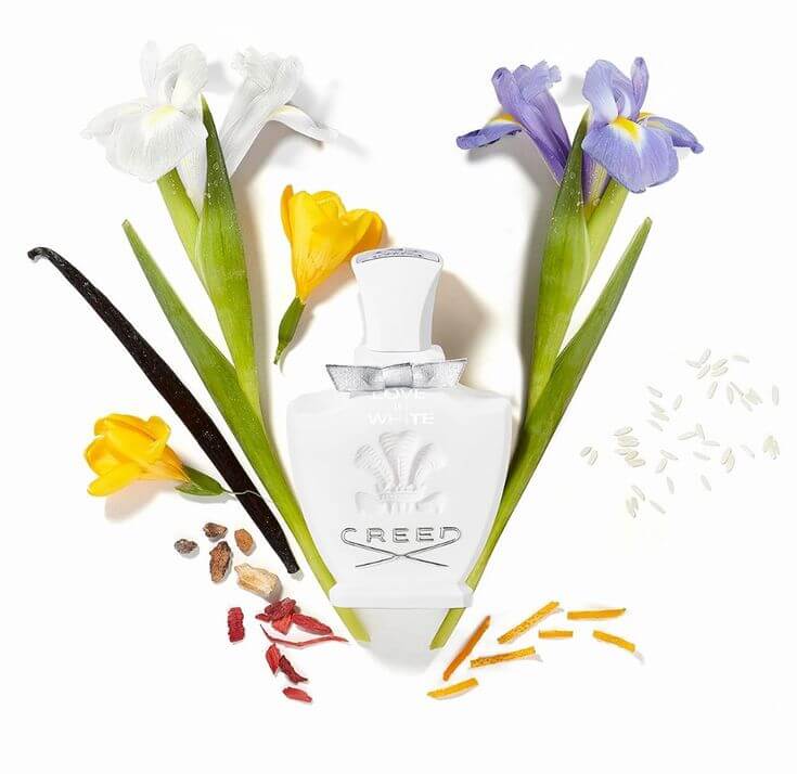Top 3 Floral Scents: Perfect Perfumes for Cold Weather for Women 1. Creed Love in White Creed Love in White is a floral fragrance with green facets. This makes it a powdery and fresh fragrance, ideal for fall and winter.
Creed Love in White, Luxury Perfume for Him & Her, Green, Floral Fragrance,