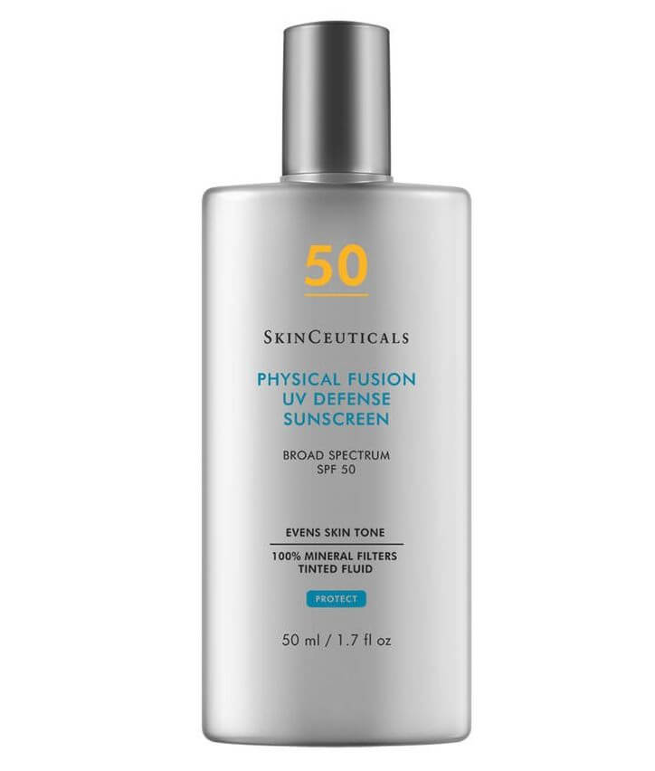 Glowing Through the Cold: Top Hydrating Mineral Sunscreens for Every Skin Type 5. SkinCeuticals PHYSICAL FUSION UV DEFENSE SPF 50 This is a high-protection, lightly tinted sunscreen that adapts to suit most skin tones. Its universal tint provides additional hydration and leaves a radiant finish on the skin.
SkinCeuticals PHYSICAL FUSION UV DEFENSE SPF 50 (Universal Tint )(50ml / 1.7oz)