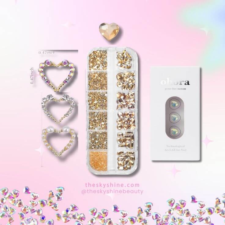 Heart to Heart: 5 Stunning Nail Rhinestone for a Romantic Look Heart-shaped nail rhinestones add a touch of glamour, elegance, and sophistication to any manicure. When creating a romantic look to suit your style, these embellishments are perfect.