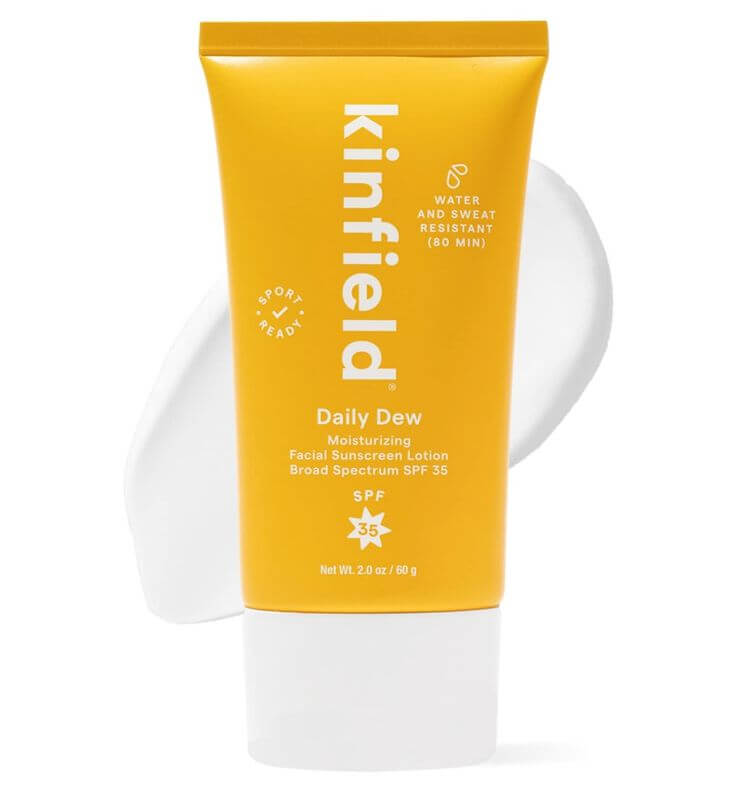 Glowing Through the Cold: Top Hydrating Mineral Sunscreens for Every Skin Type 1. Kinfield Daily Dew SPF 35 This lightweight, hydrating sunscreen prevents dryness and flakiness. It is an excellent choice for those looking for a dewy finish that provides a subtle glow without being overly shiny, giving the skin a healthy appearance.
Kinfield Daily Dew - Hydrating Mineral Sunscreen with Broad-Spectrum SPF 35