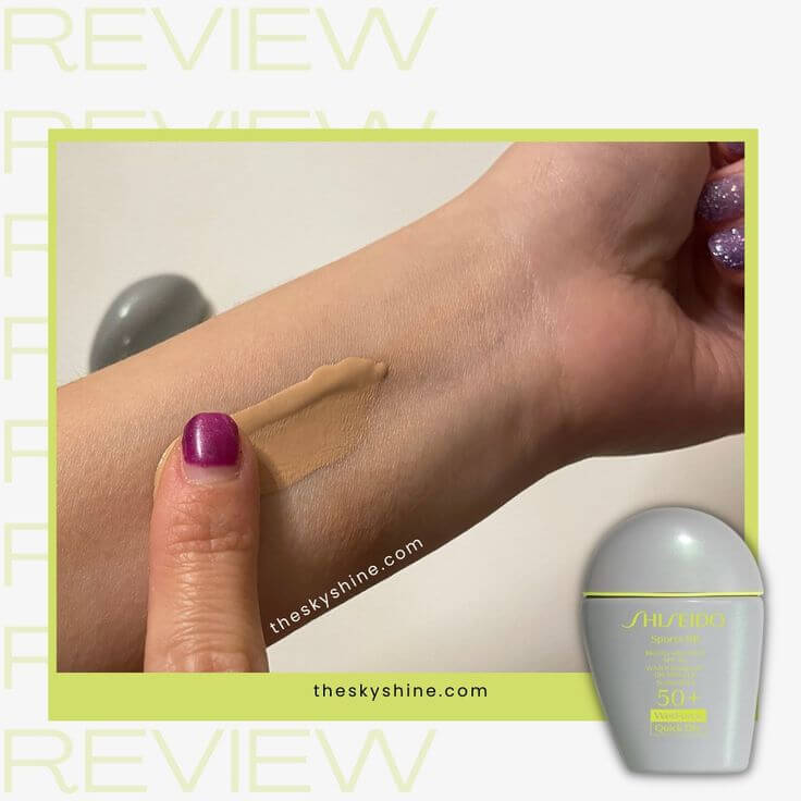 Flawless Glow On Skin: Shiseido Sports SPF 50+ BB Cream Tested 1. Formulation & Scent The medium shade provided a perfect skin tone when I had a tan. However, after I stopped tanning in the fall, I noticed that my skin returned to its original yellow undertone