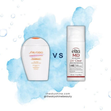 Battle of the Hydrating Mineral Sunscreens: Shiseido Oil-Free vs. EltaMD UV Clear