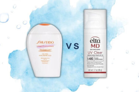 Battle of the Hydrating Mineral Sunscreens: Shiseido Oil-Free vs. EltaMD UV Clear