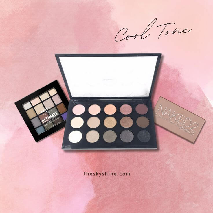 Top 3 Cool-Toned Eyeshadow Palettes Cool-toned eyeshadow palettes accentuate the cool undertones of the skin, providing captivating makeup looks. These palettes are particularly helpful in achieving natural makeup looks, especially for blue and green eyes.