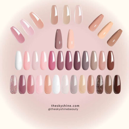 Pink To Brown Collection: A Sophisticated Set of Gel Nail Polishes