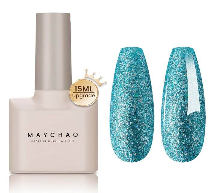 Mermaid Magic: The Top 6 Mermaid Gel Nail Polishes 1. Mermaid Blue MAYCHAO offers mermaid blue polishes featuring unique color shifts and fine glitters.
MAYCHAO 15ML Mermaid Blue Glitter Gel Nail Polish 1Pc Blue Gel Polish