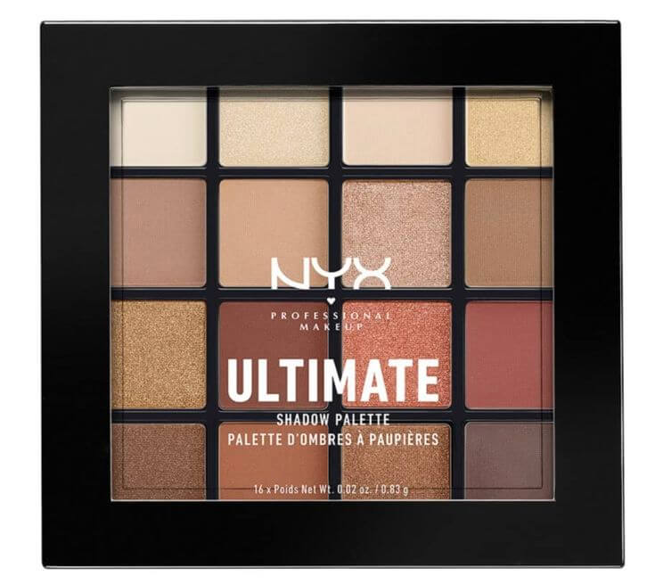 Affordable Neutral Eye Palettes You’ll Love Under $20 5.  MAKEUP Ultimate Shadow Palette in Warm Neutrals Offering 16 richly pigmented, warm-toned shades, this beginner palette provides perfect versatility for both bold and natural looks.
NYX PROFESSIONAL MAKEUP Ultimate Shadow Palette, Eyeshadow Palette - Warm Neutrals