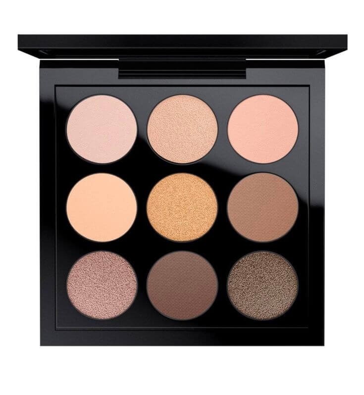 Neutral Territory: Must-Have Eyeshadow Palettes for Every Look 3. Eye Shadow X9 Amber Times Nine This warm, earthy tones palette is perfect for creating soft, natural looks or deep, dramatic eyes. 
MAC Eye Shadow X9 Amber Times Nine