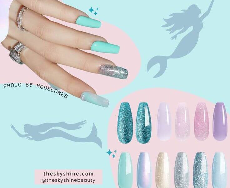 Mermaid Magic: The Top 6 Mermaid Gel Nail Polishes