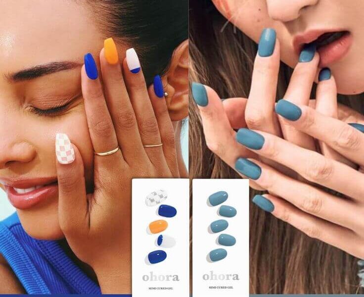 Summer Perfection: Top 6 Ohora Gel Nail Strips in Blue