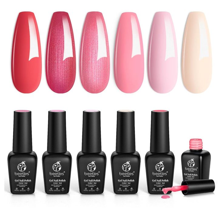 3 Best Beetles Rose Pink Gel Nail Polish Collection 2. Sweetheart Candies Collection This collection of subtle and light colors, reminiscent of sweet candy, offers a range of shades that complement various skin tones and add vitality to your nails. 
Beetles Gel Nail Polish, 6 Colors Nude Pink Rose Red Milky White Gel Polish, Sweetheart Candies Collection