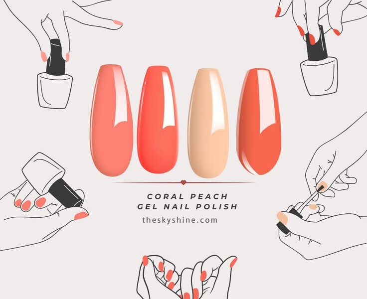 Best Coral Peach Gel Nail Polish Colors For All Season Nails