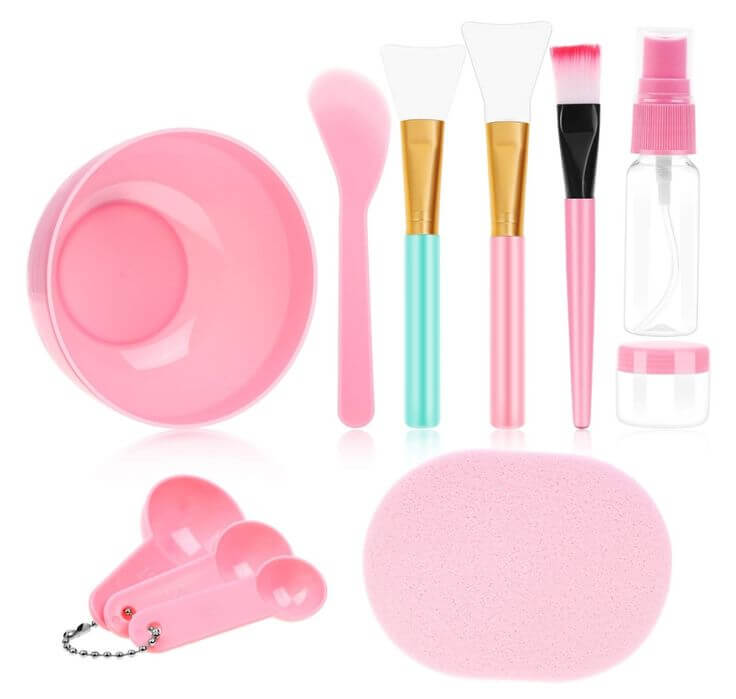 Nourish Your Skin: DIY Honey Facial Mask Beauty tutorial Get the look: Effective Honey Mask Recipes Ingredients
anezus 11 Pcs DIY Facial mask Mixing Tool Kit with Bowl Stick Spatula Silicone Brush Spray Bottle Puff Soaking Bottle Gauge