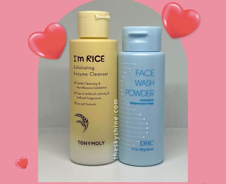 Exfoliating Showdown: TONYMOLY I’m Rice vs. DHC Face Wash Powder