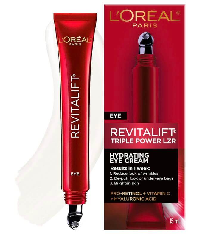 Say Goodbye to Puffy Eyes: The Popular Eye Serum and Creams for a Fresh Look 5. L'Oreal Paris Revitalift Triple Power Anti-Aging Eye Cream Treatment Infused with Pro-Retinol, Hyaluronic Acid, and Vitamin C, this cream instantly brightens and depuffs tired eyes while reducing wrinkles. 