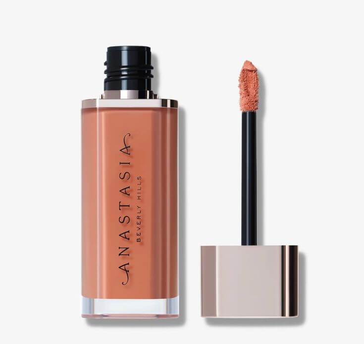 Top 6 Peach Lipsticks from Spring to Winter Get the Look: A statement lip with a soft-focus finish
Anastasia Beverly Hills Lip Velvet in Peach Amber