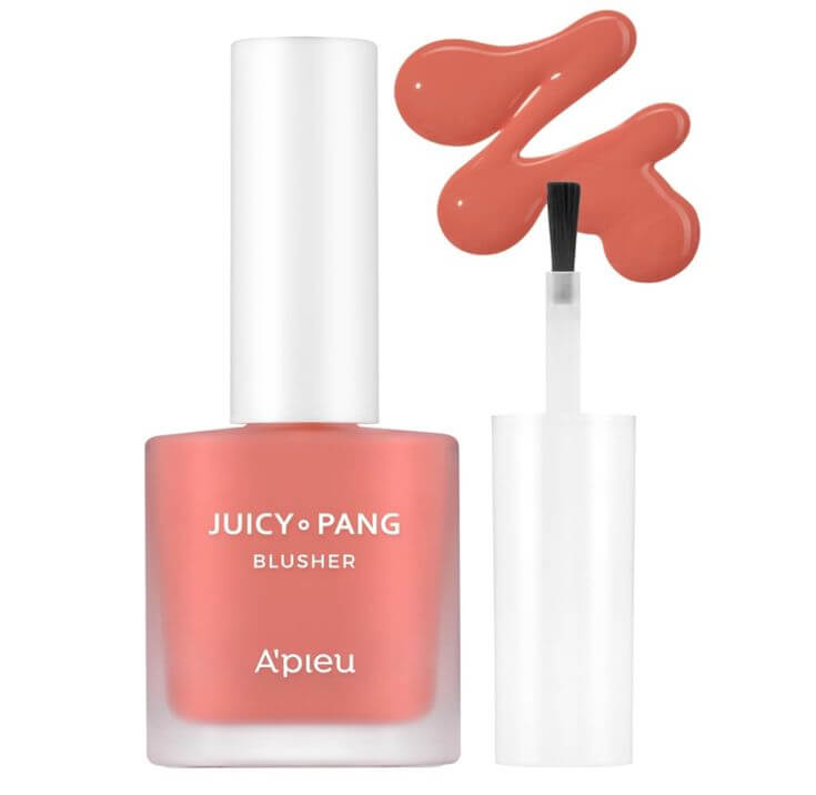 Budget-Friendly Korean Beauty: Top Peachy Blushes Under $15 for Fair Skin Get the look:  Liquid Blush for Cheeks 
A'PIEU JUICY-PANG WATER BLUSHER (PK03 - Guava Pearl) 