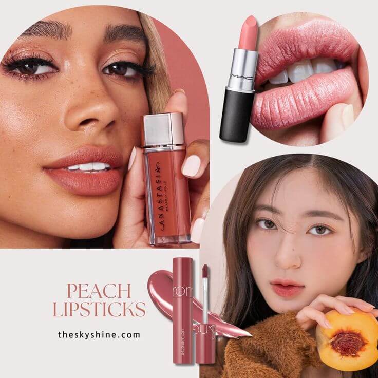 Top 6 Peach Lipsticks from Spring to Winter Peach lipsticks can enhance your beauty in all styles, from day to evening, with a natural and sophisticated look. Today, I’ll introduce six peach lipsticks that offer various finishes