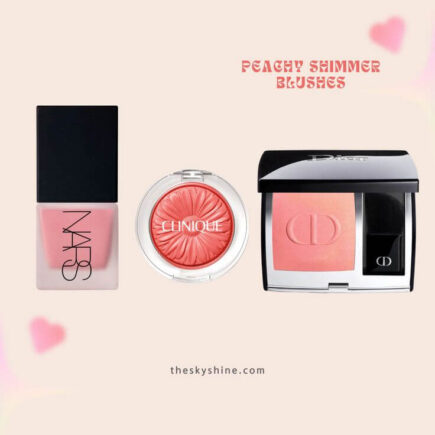 Blushing Beauties: Peachy Shimmer Blushes for a Fresh Glow