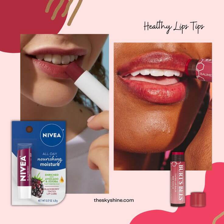 Top 3 Tinted Sheer Red Lip Balms for Dry Lips Tinted sheer red lip balms are the perfect solution for adding moisture to dry lips while providing a natural hint of red color instantly. 