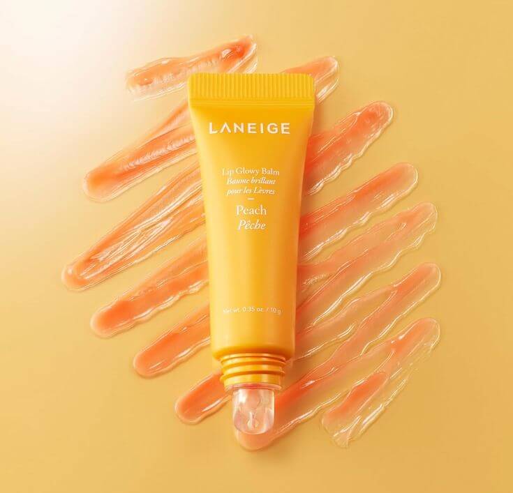 Top 7 Tinted Lip Balms to Rescue Dry Lips This provides intense hydration with a glossy finish and a pleasant scent. It offers long-lasting softness, making it excellent for healing dry, chapped lips and creating a three-dimensional look. 
LANEIGE Lip Glowy Balm Peach