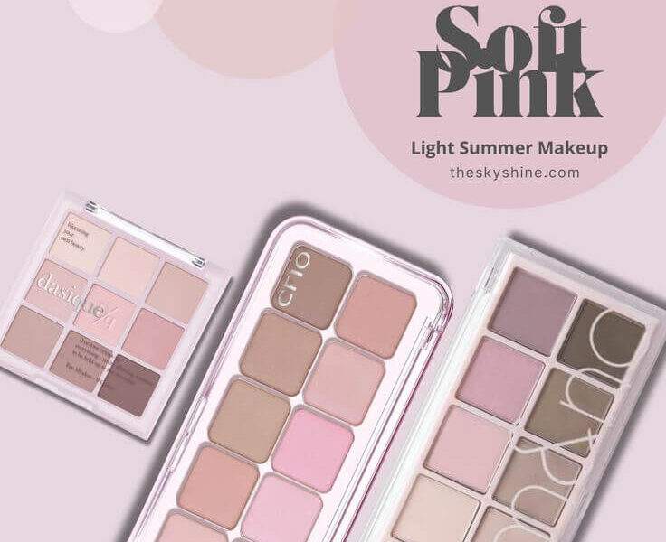 Best Pink Eyeshadow Palettes for Cool-Toned Light Summer Makeup