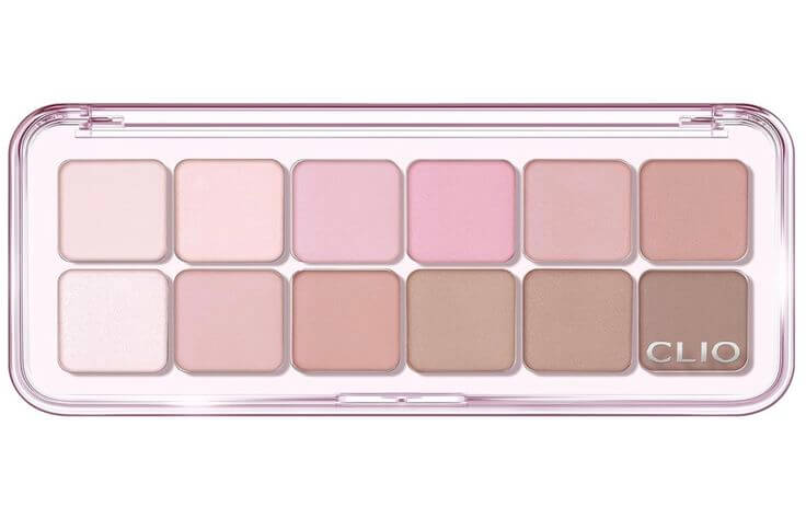 Light Summer Personal Color Makeup: Soft Bloom Look CLIO PRO EYE PALETTE AIR (07 LAVENDER STAFF) 