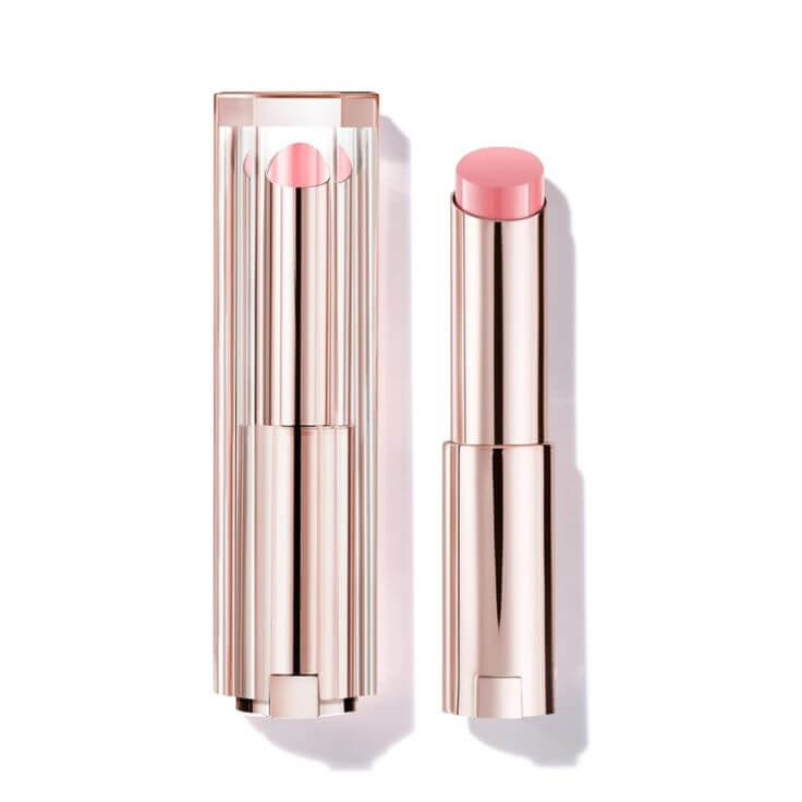 Light Summer Personal Color Makeup: Soft Bloom Look Lancôme Lip Idôle Squalane - 12 Butterglow Hydrating Lip Balm Color: 10 KEEP IT GLOWY (Sheer Pink)