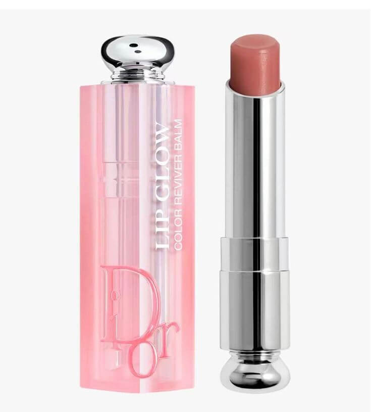 Rosy Lipsticks That Define Effortless Elegance Dior Addict Lip Glow Reviving Lip Balm #038 Rose Nude