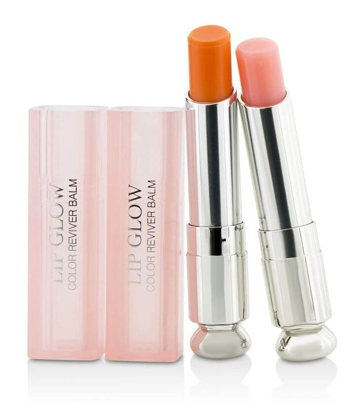 Cool Peach-Pink Lips for Summer: Fresh, Soft & Radiant Dior Addict Lip Glow 001 Pink 004 Coral 