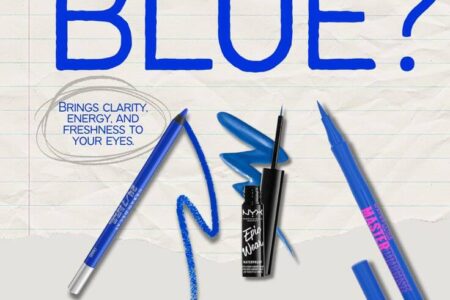 Blue Eyeliner for Summer Music Festival Makeup