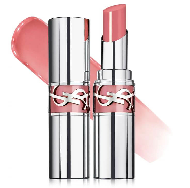 Light Pink-Beige Lips That Complete the Bright Summer Look YSL Rouge Volupté Shine #44 Nude Lavalliere