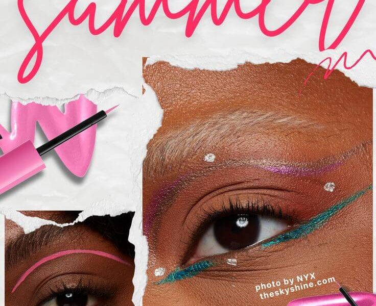 Bright Pink Liquid Eyeliner for Bright Summer