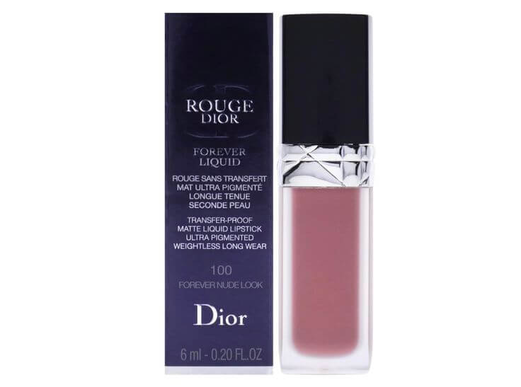 Light Pink-Beige Lips That Complete the Bright Summer Look Dior Rouge Dior #100 Forever Nude Look