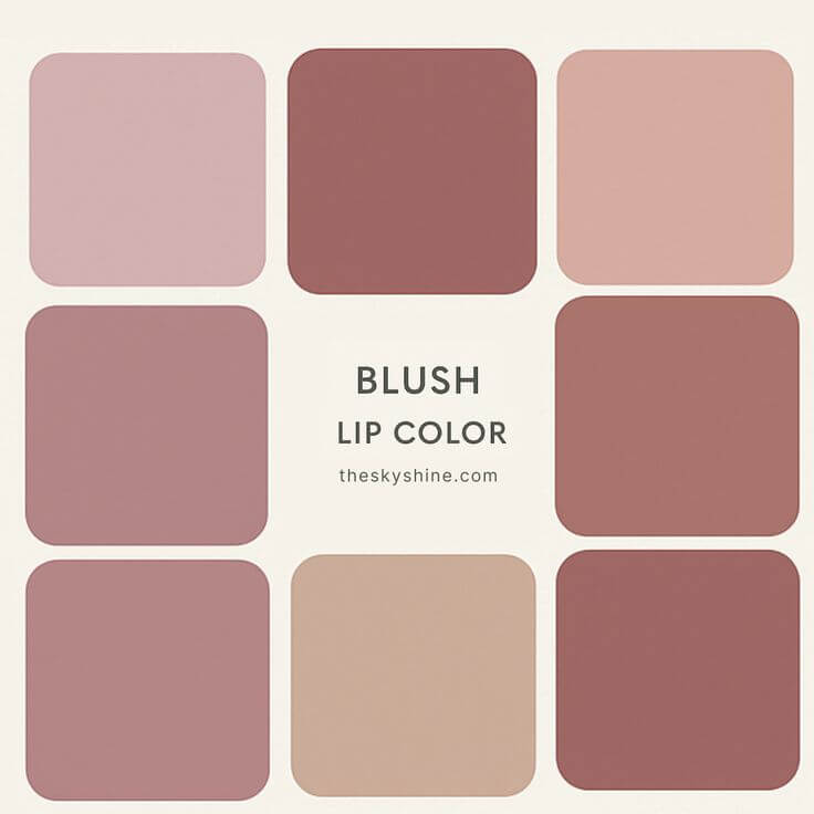 Blush & Lip Color Chips for Muted Summer Tones : Soft, Subtle, Stunning