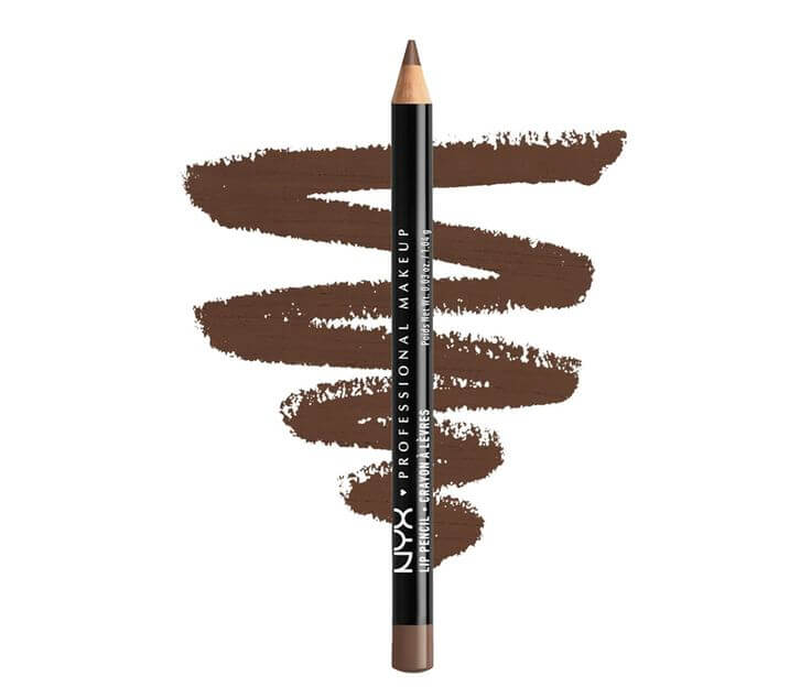 NYX PROFESSIONAL MAKEUP Slim Lip Pencil, Long-Lasting Creamy Lip Liner Espresso