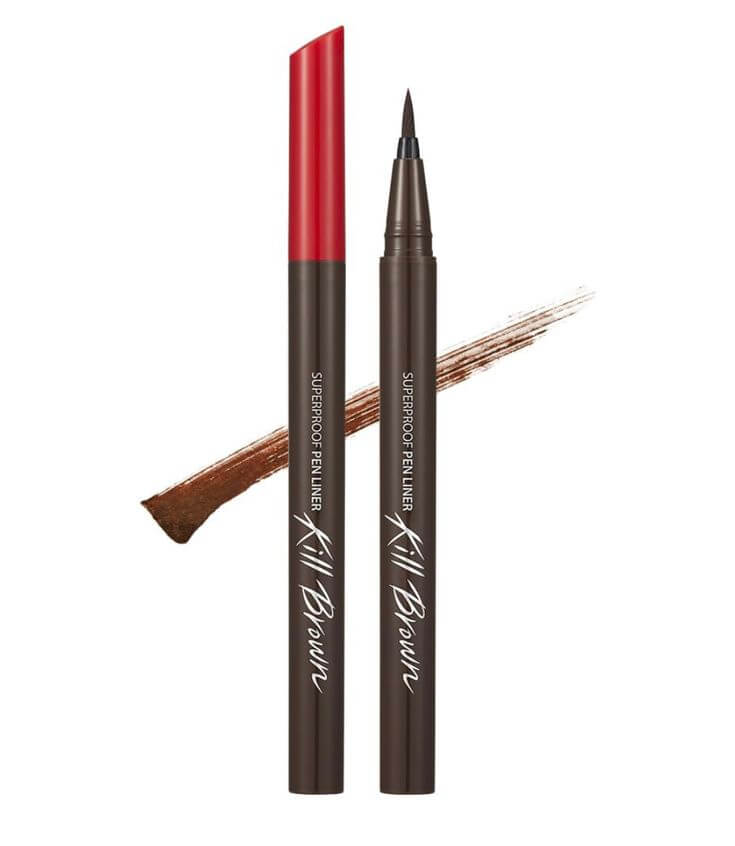 Clio Kill Black Waterproof Pen Liner Brown