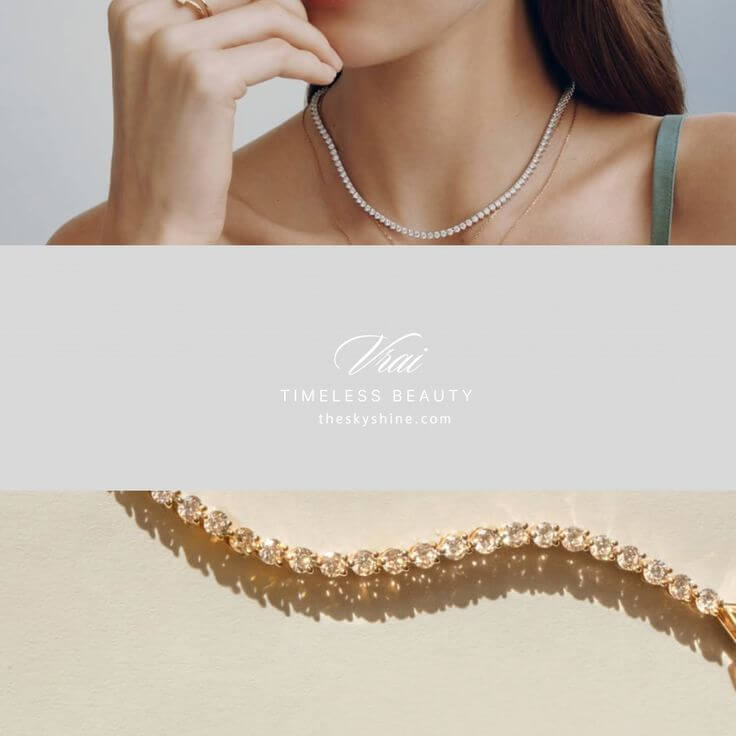 Tennis Necklaces by VRAI: One Clean Line of Light
